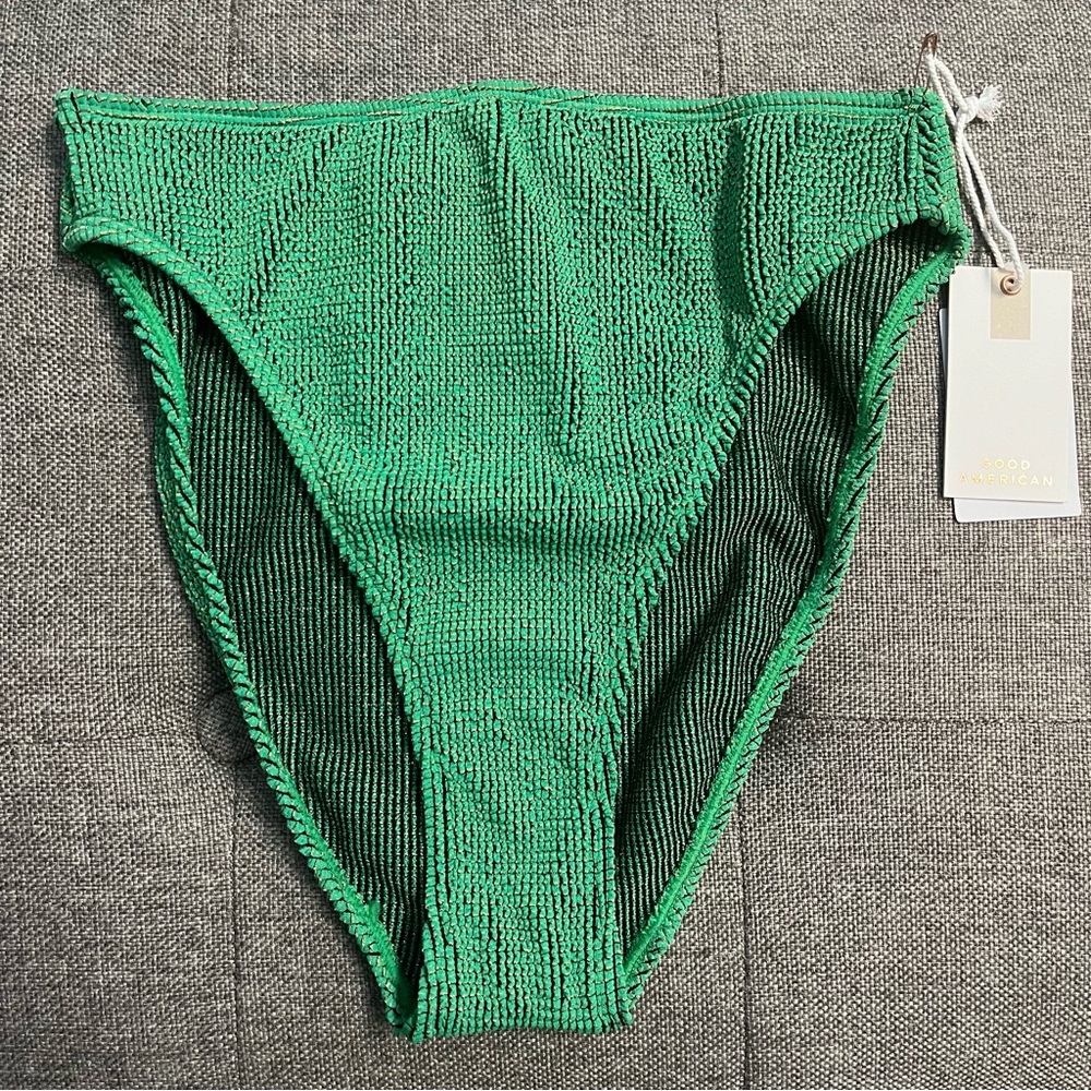 Good American Always Fits Metallic Swim